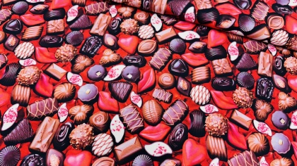 Šokolādes konfektes - kokvilnas trikotāža