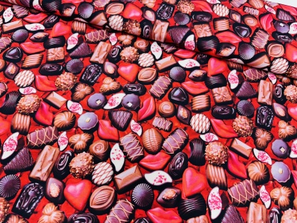 Šokolādes konfektes - kokvilnas trikotāža