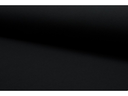 Melna platā siltinātā trikotāža - 2,2m