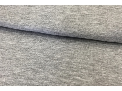Gaiši pelēka melnažas siltinātā trikotāža - 2,2m