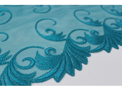 Tirkīzzila mežģīne, 24 cm