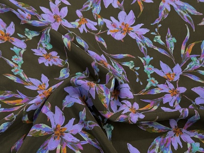 Ziedu samts - 100% cupro viskoze