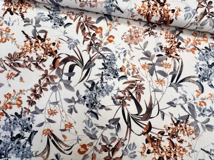 Ziedi pļavā - viskozes trikotāža