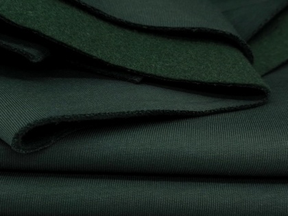 Tumši zaļs siltinātā trikotāža – platums 180 cm