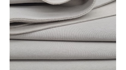 Cream siltinātā trikotāža - platums 180cm