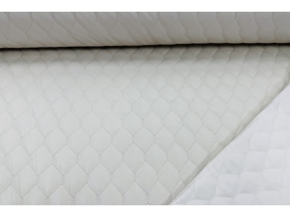 Piena balts - m. ādas stepēts virsdrēbju audums