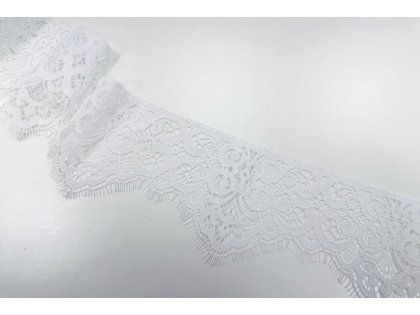 Balta 10cm mežģīne