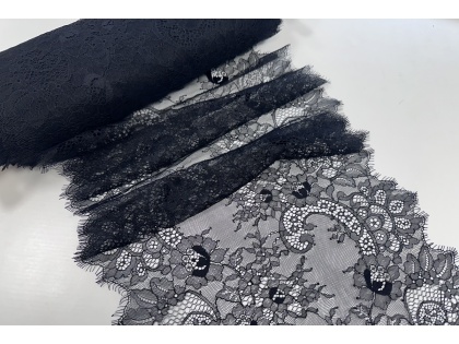 Melna mežģīne - 35cm