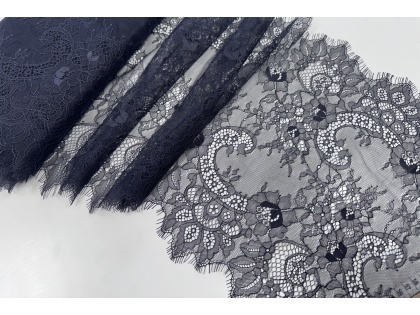 Tumši pelēka mežģīne - 35cm