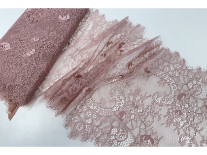 Veci rozā mežģīne - 35cm