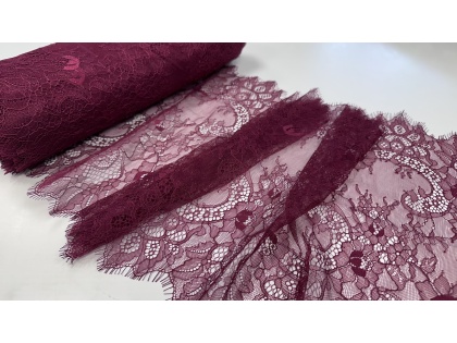 Tumši sarkana mežģīne 35cm