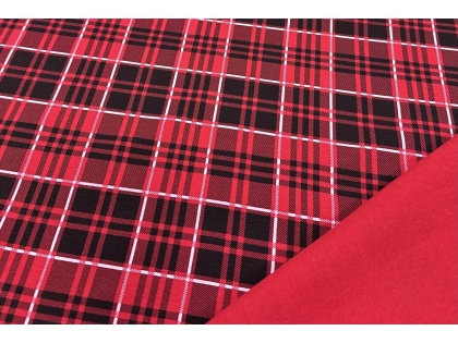 Sarkanās rūtis cilpiņtrikotāža