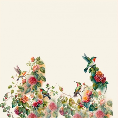 Putni rozēs – 85x150 cm kuponaudums