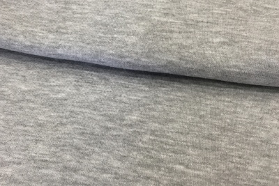 Gaiši pelēka melanžas siltinātā trikotāža – platā 2,2m (auduma gabals 50 cm)