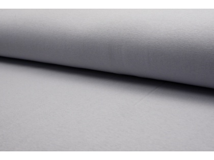 Gaiši pelēka siltinātā trikotāža – auduma gabals