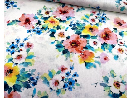 Ziedu pļava - lins ar viskozi