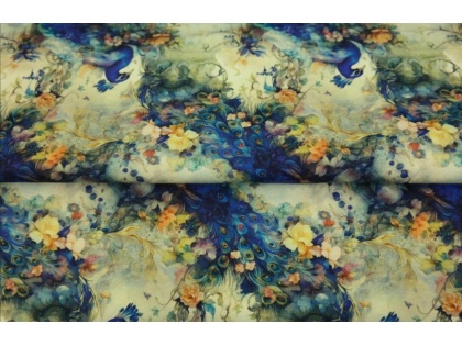 Pāvu dārzs – kokvilnas trikotāža