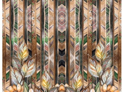 Etniskie ziedi - kuponaudums 200 x 150 cm