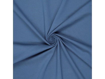 Džinsu zilā dubultā viskozes trikotāža