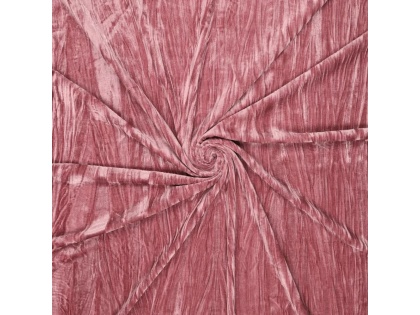 Tējas rozā burzīts samts