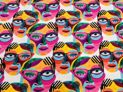 Spilgtās sejas - kokvilnas trikotāža