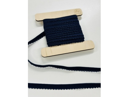 Tumši zila apakšveļas gumija ar cakiņu