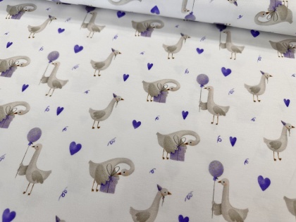 Gulbīši - kokvilnas trokotāža