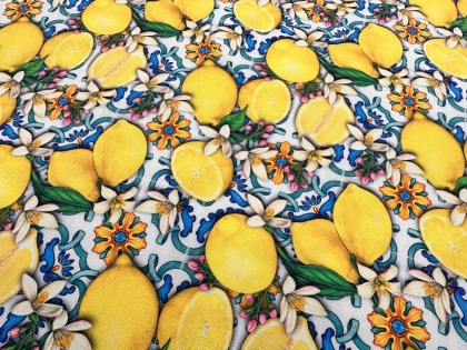 Citronu Canva - 100% kokvilna