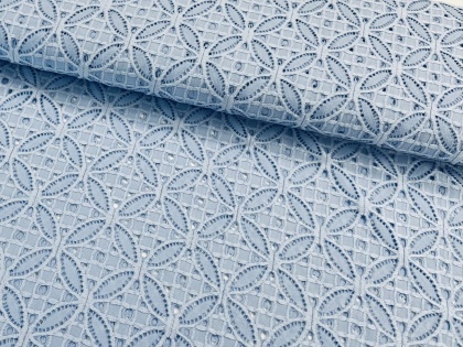 Debess zila - elastīgā mežģīne