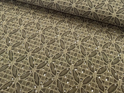 Haki zaļa - elastīgā mežģīne