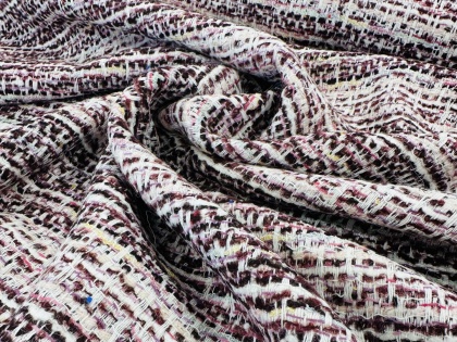 Violeti balts 100% vilnas tvīds