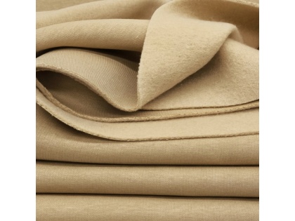 Bēšā smilts siltinātā trikotāža - 180cm plata