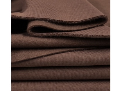 Cacao trifele siltinātā trikotāža - platums 180cm