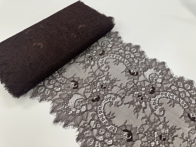 Tumši brūna 35cm mežģīne