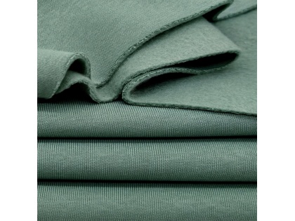 Moss green siltinātā trikotāža 180cm plata