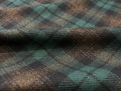 Skotu zaļais - vilnas audums